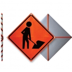 Roll Up Sign & Stand - Road Safety Construction Reflective Roll Up Traffic Sign